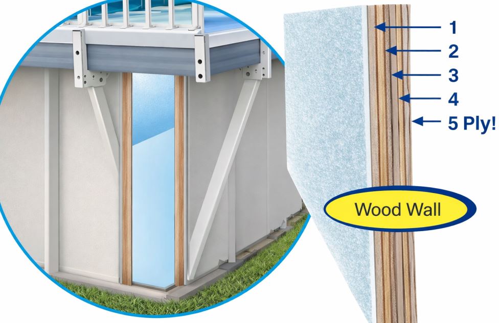 Water wall Replacement Kit For use with 16'X32'  (Various Colors)